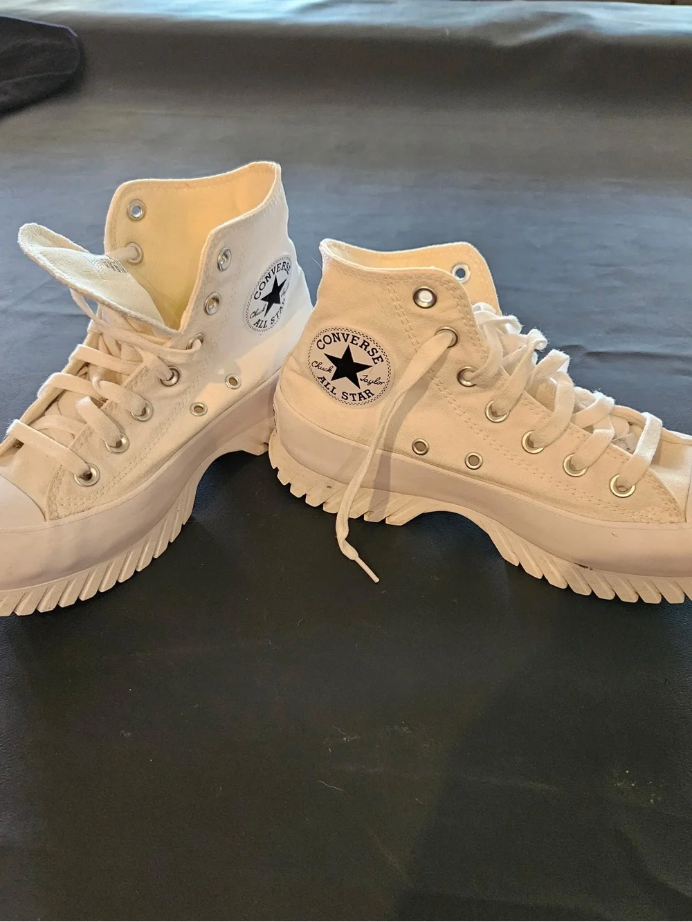 Converse Platform High Top Sneakers in Off-White